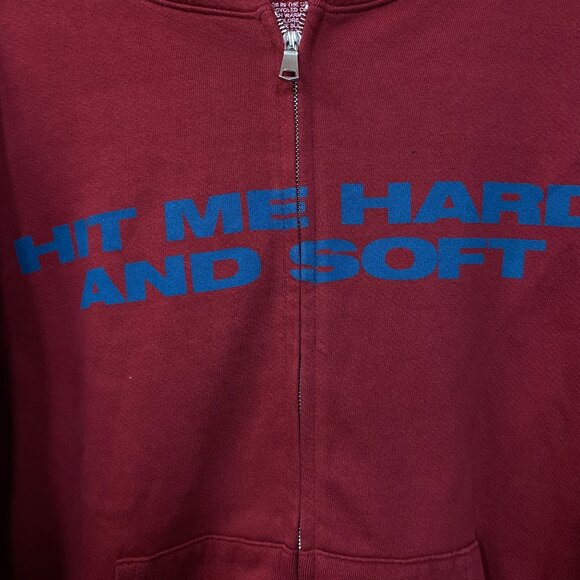 Billie Eilish Hit Me Hard and Soft The Tour Zip-Up Hoodie Large - Picture 2 of 4